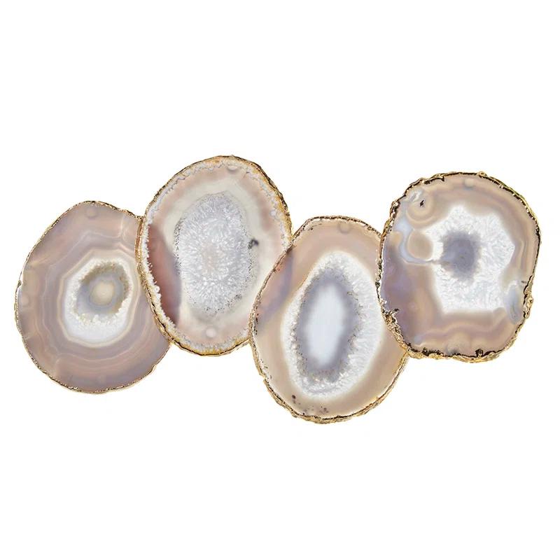 ANNA New York Gemstones Agate 4 Piece Coaster Set