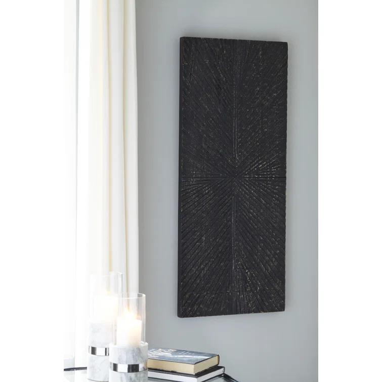 Millwood Pines Aseeb Abstract Wall Decor on Solid Wood