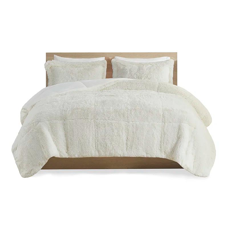 Intelligent Design Malea Shaggy Faux Fur Comforter Mini Set