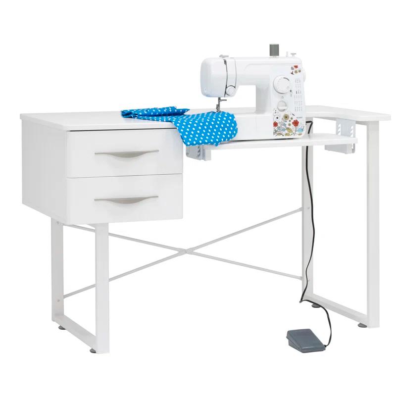 Sew Ready 47.25'' x 23.5'' Sewing Table with Sewing Machine Platform