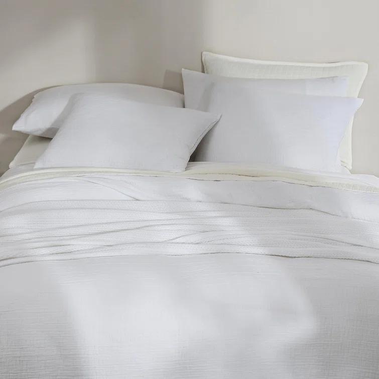 Calvin Klein Calvin Klein Essential Garment Washed Solid Cotton Sham Set (Set of 2)