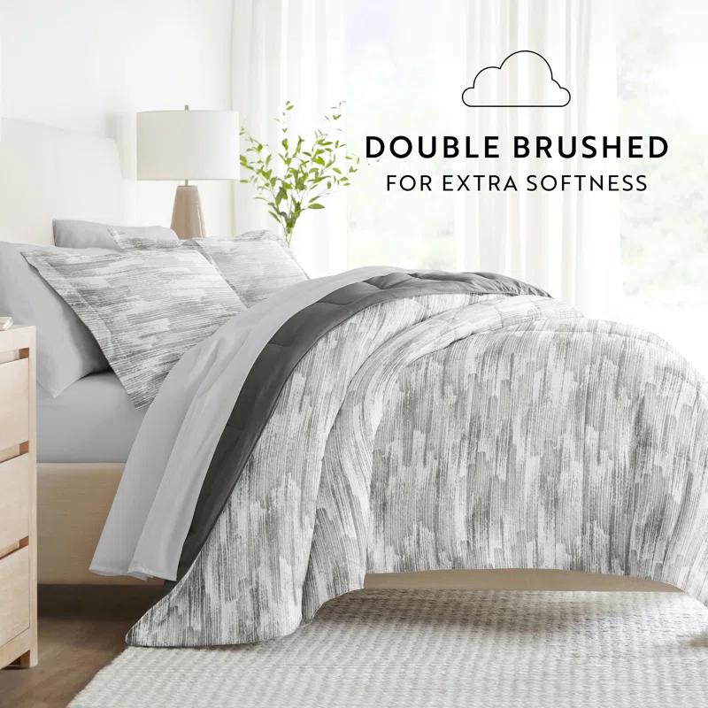 IEnjoy Home 7-Piece Bedding Bundle - Pattern Comforter and Sheet Set