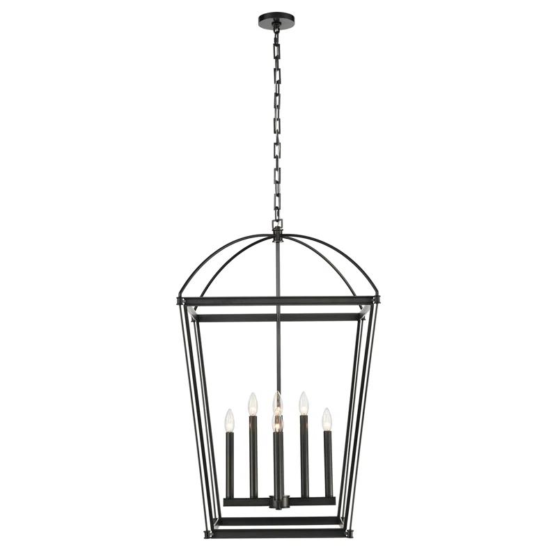 Alora Lighting Manor 8 - Light Lantern Square / Rectangle Chandelier