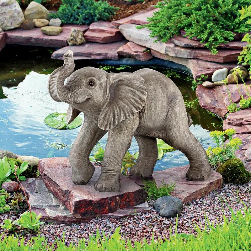 Dakota Fields Kalamazoo Elephant Weather Resistant Resin Garden Statue