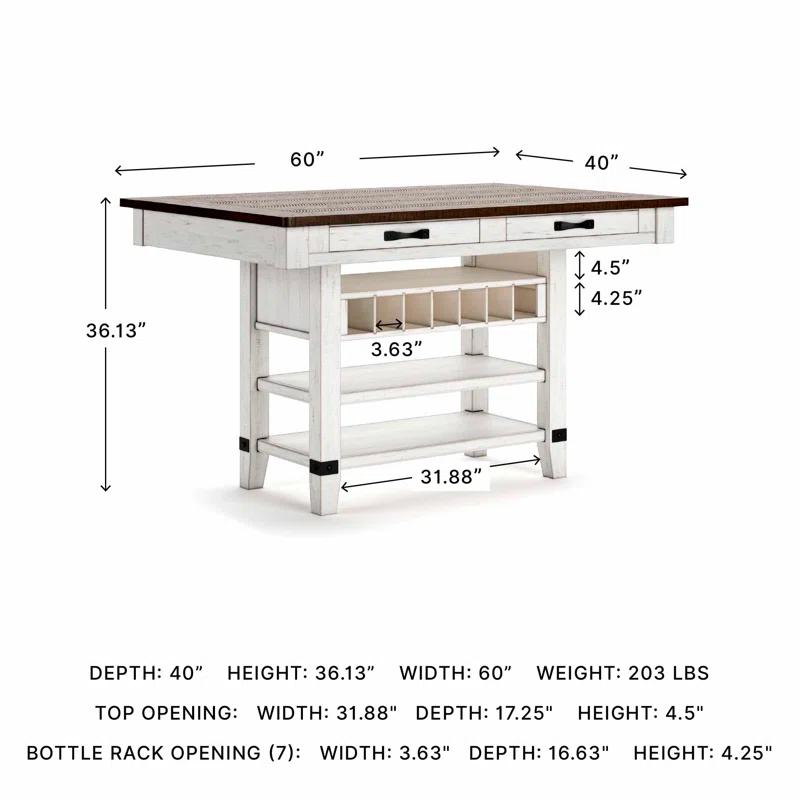 August Grove® Daiah Pine Dining Table