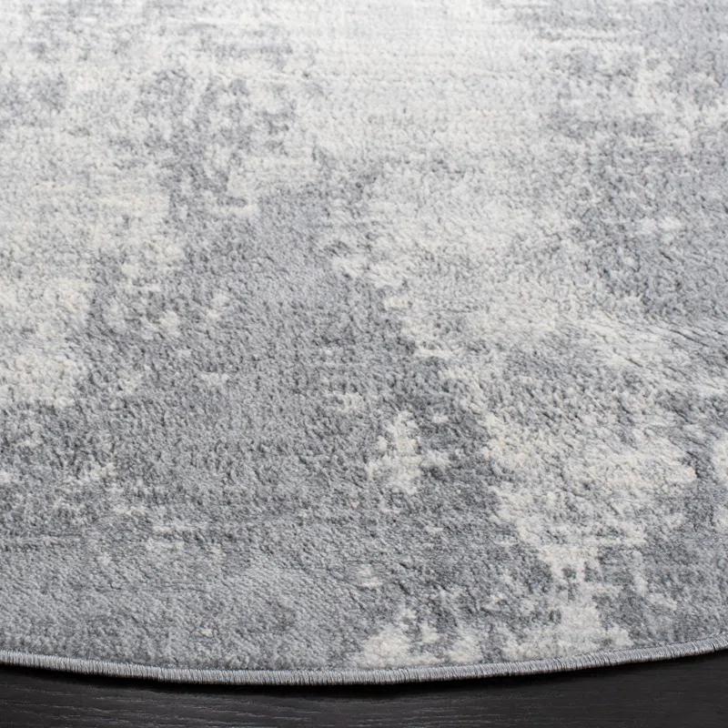 Steelside™ Adilene Abstract Light Gray/Ivory Area Rug