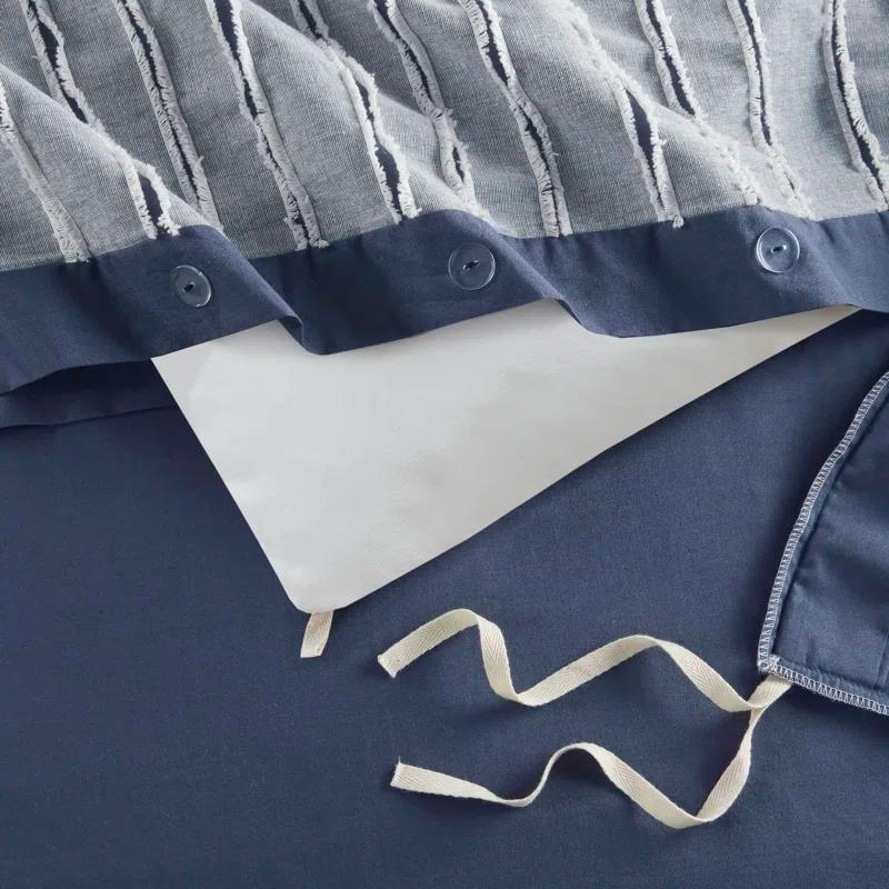 Madison Park Signature Madison Park Signature Essence Oversized Cotton Clipped Jacquard Comforter Set