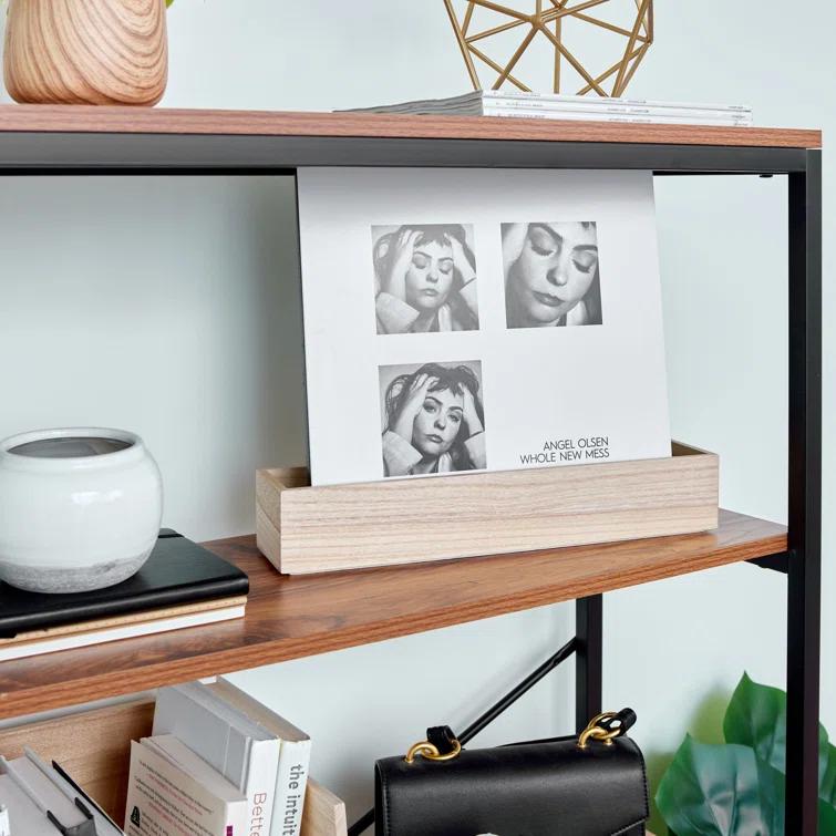 iDesign Renewable Wood Collection in Paulownia Wood Drawer Organizer Bin, 3.3" x 15" x 2.5"