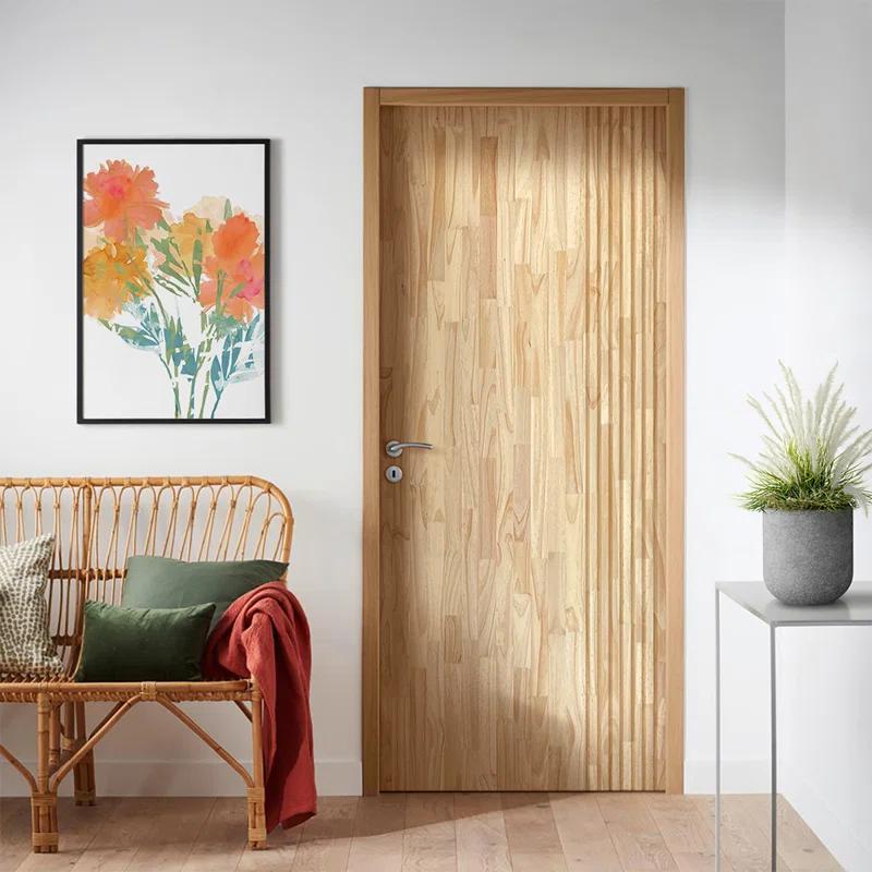 Calhome Paneled Pine Wood Standard Door