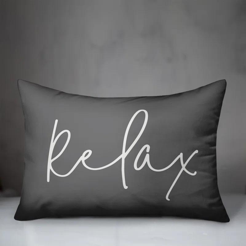 Designs Direct Creative Group Textual Indoor/Outdoor Throw Pillow
