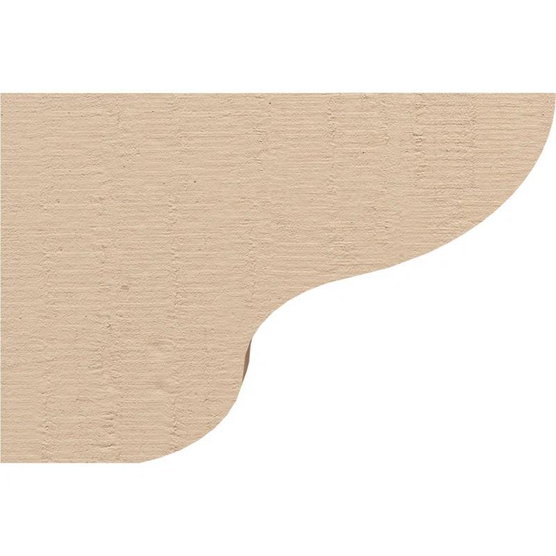 Ekena Millwork Greensboro Rough Cedar Woodgrain TimberThane Corbel, Primed Tan