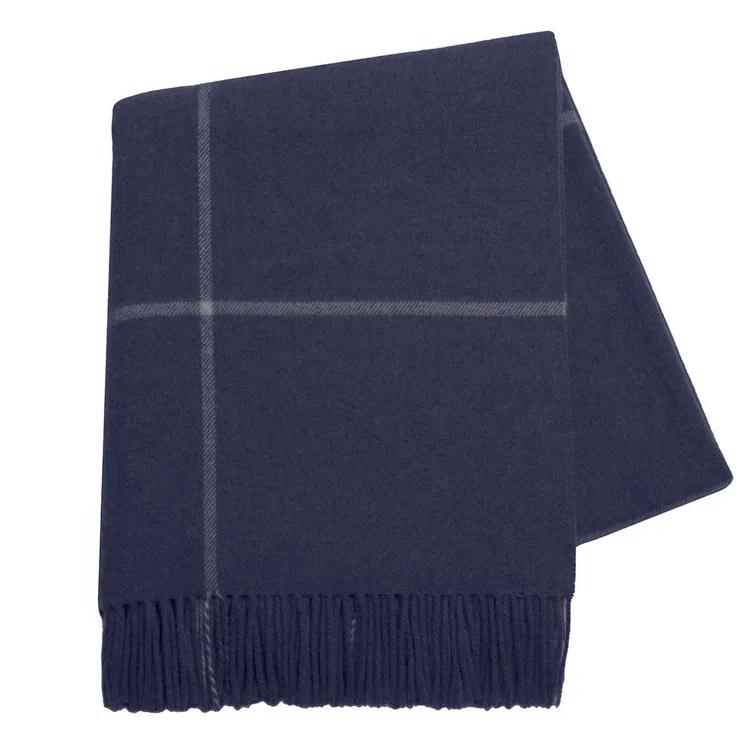 Lands Downunder Windowpane Cashmere/Lambswool Throw