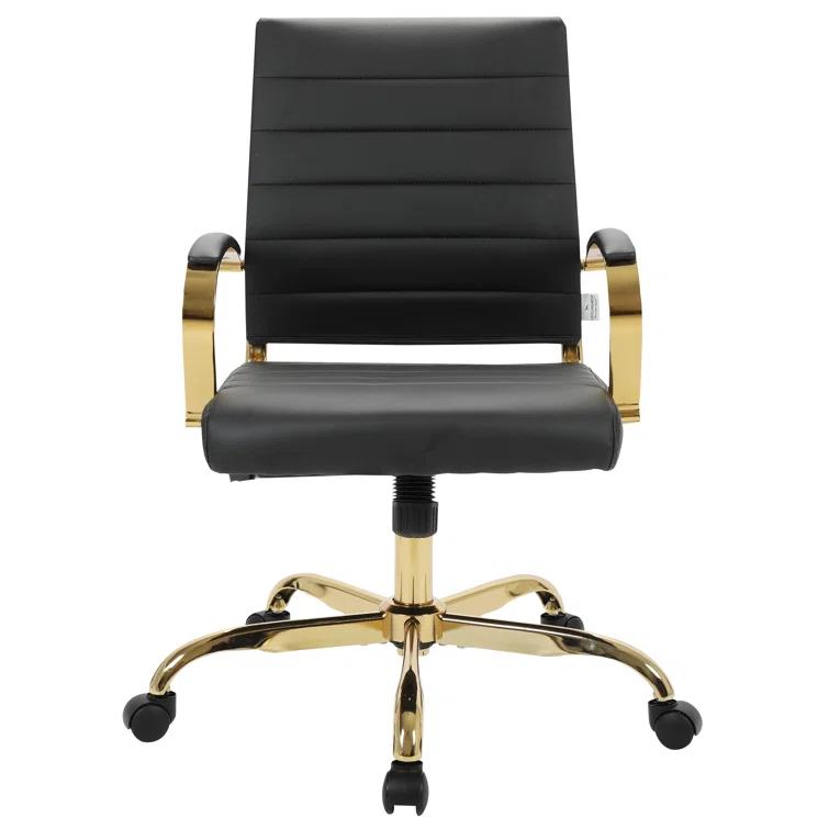 Everly Quinn Naudain Leather Office Conference Chair Modern Executive Meeting Room Chairs