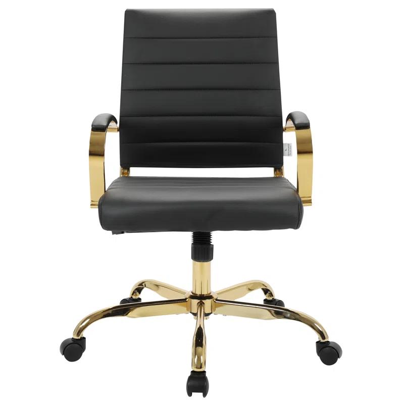 Everly Quinn Naudain Leather Office Conference Chair Modern Executive Meeting Room Chairs