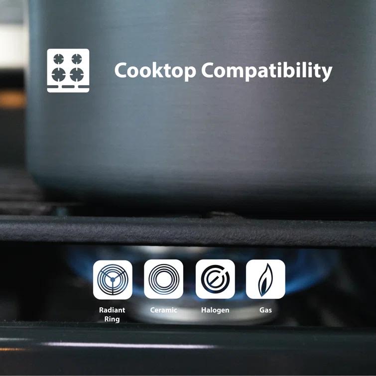 Swiss Diamond Swiss Diamond EDGE Aluminum Non-Stick Frying Pan with Lid