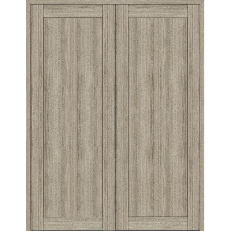 Belldinni 1 Panel Shaker Manufactured Wood Paneled Double Swing Interior Door