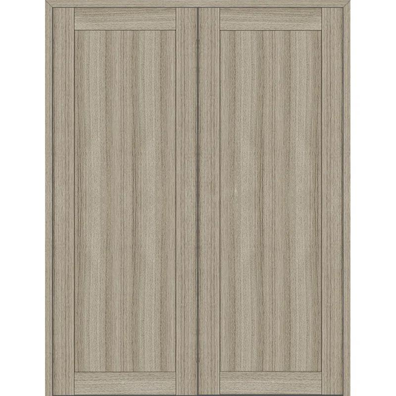 Belldinni 1 Panel Shaker Manufactured Wood Paneled Double Swing Interior Door