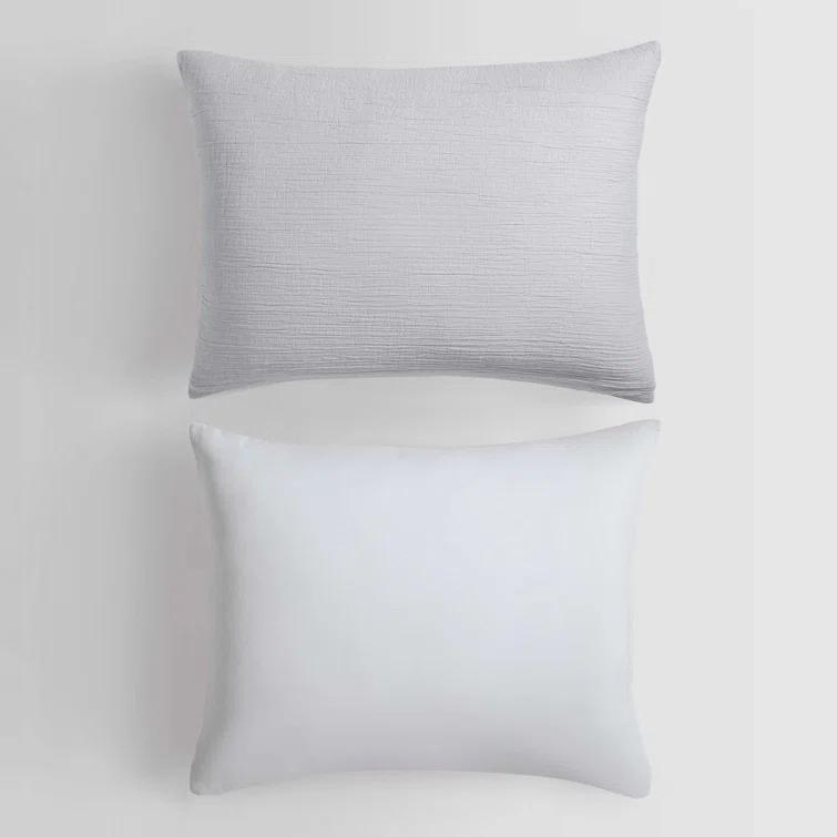 Calvin Klein Calvin Klein Washed Texture Solid Cotton Duvet Cover Set