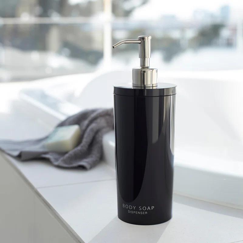 Yamazaki Home Yamazaki Home Body Soap Dispenser, Contemporary Bottle Pump For Shower, 16.9 fluid oz.