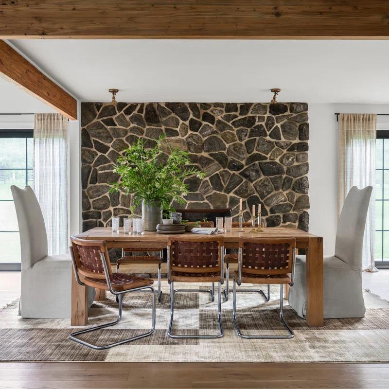 Ebern Designs Cedarwood Fringed Area Rug