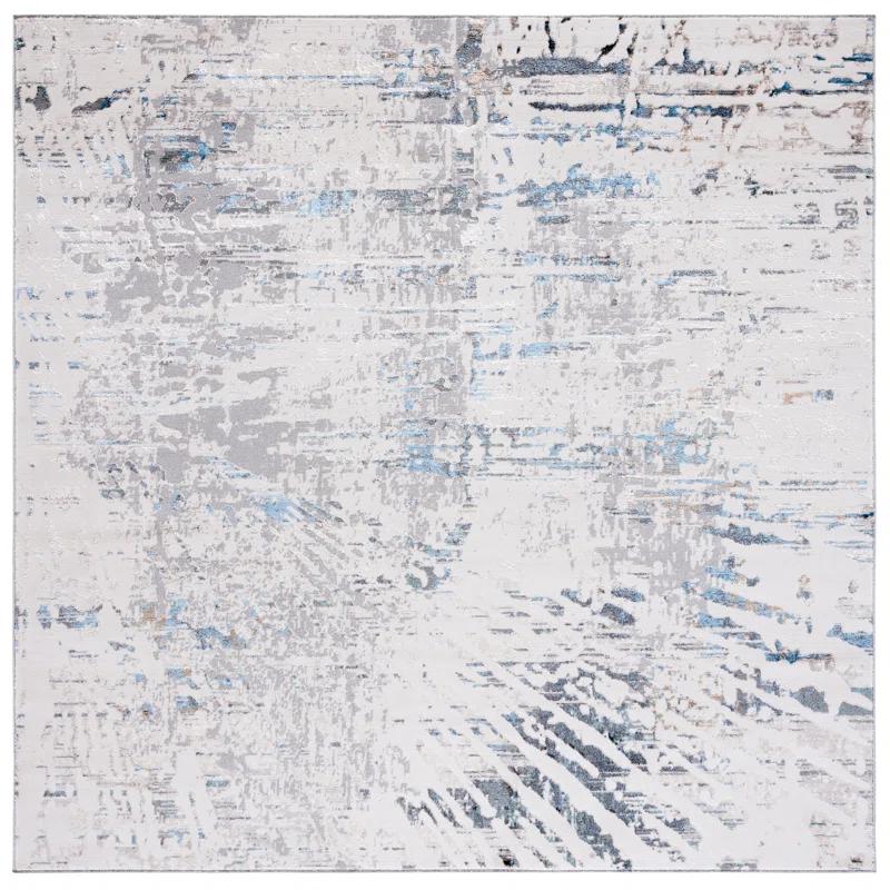 Steelside™ Wayde Abstract Gray/Beige Area Rug