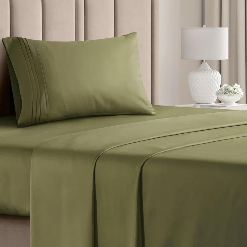 CGK Linens 4 Piece Sheet Set Premium Cooling, Soft & Wrinkle Free Sheet Set