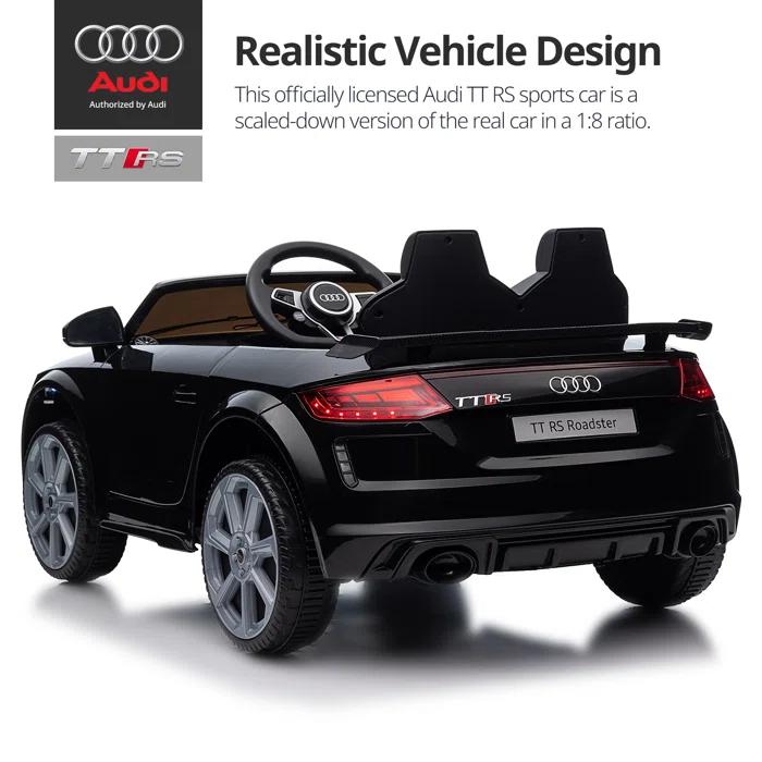 Outfunny Electric Car for Kids, Licensed Audi 6V Ride on Toy Car for Toddlers with Remote, Bluetooth