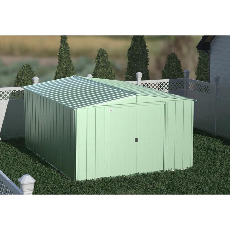 Arrow 10 ft. W x 13 ft. 5 in. D Steel Vertical Storage Shed