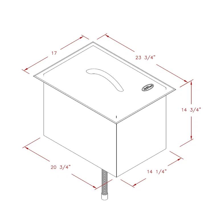 Cal Flame Stainless Steel Ice Bucket