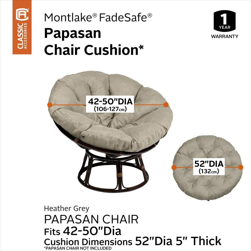 Classic Accessories Montlake Outdoor 5'' Papasan Seat Cushion