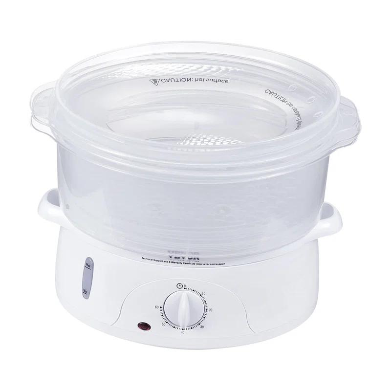 VEVOR VEVOR 7.4Qt Electric Food Steamer 2-Tier Vegetable Steamer & 60 Min Timer 800W