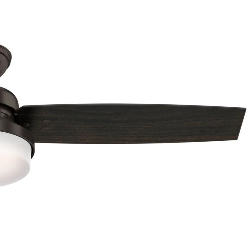 Hunter Fan 52" Sentinel 3 -Blade Standard Ceiling Fan with Remote Control and Light Kit Included