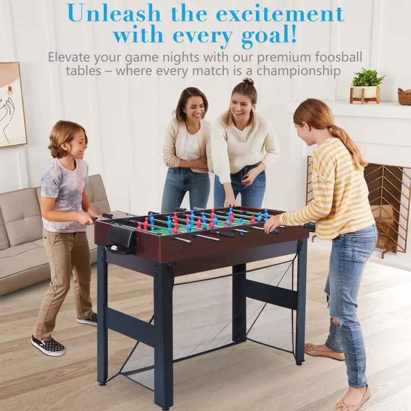 iYofe 16-In-1 Multi-Game Combination Table Includes Basketball, Table Tennis, Billiards, Push Hockey, Launch Football, Baseball, Mutter Toe And Skee Bean Bag Toss
