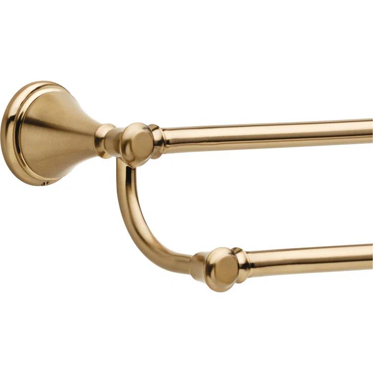 Cassidy 24 in. Wall Mount Double Towel Bar Bath Hardware Accessory