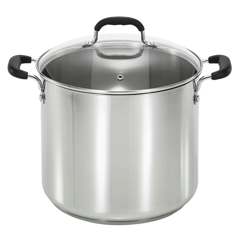 T-fal Stainless Steel 12 qt. Stockpot with lid & Reviews | Wayfair