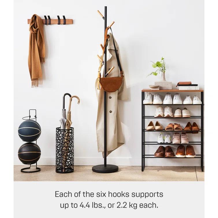 Yamazaki Home Coat Hanger, Steel, Weighted Base