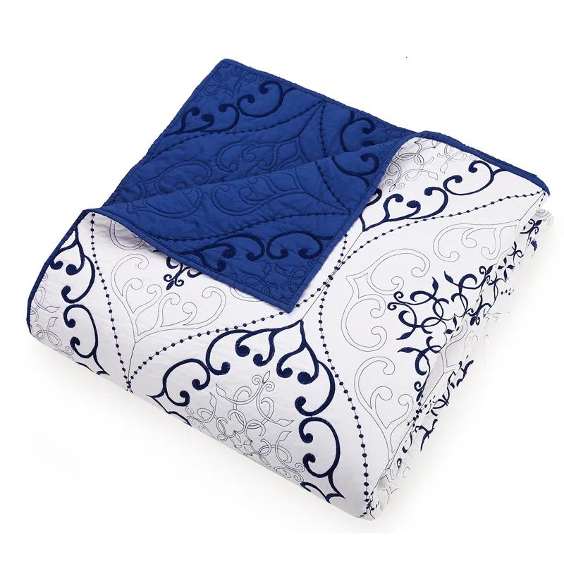 Modern Heirloom Chambers 3-Piece Embroidered Quilt Set