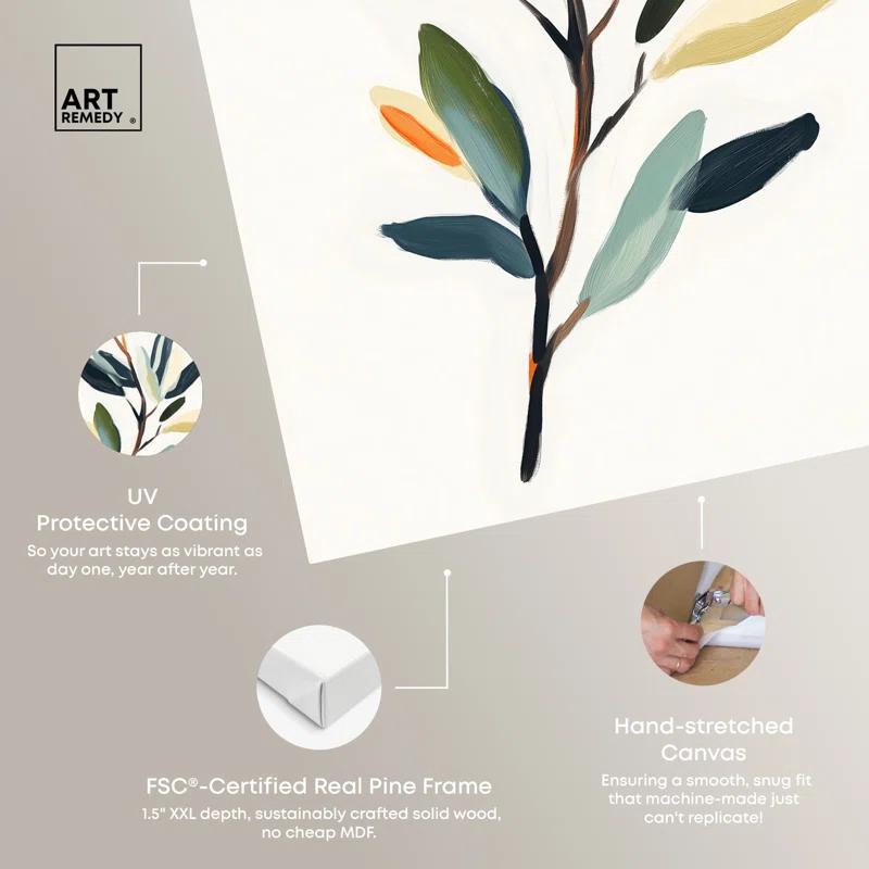 Art Remedy Prismatic Grove I Canvas Retro Poster Art by Art Remedy