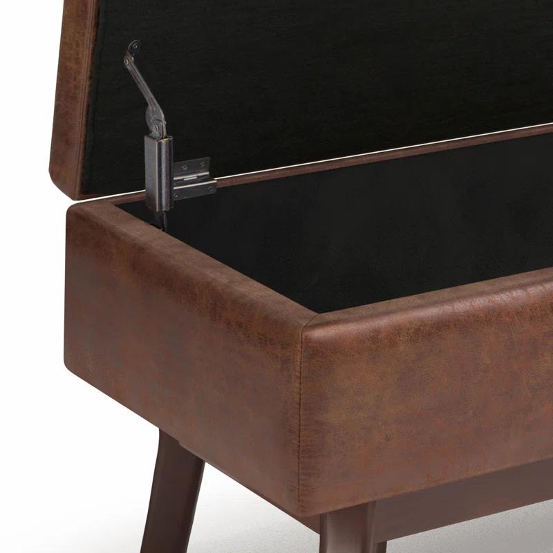 Simpli Home Owen Small Rectangular Storage Ottoman