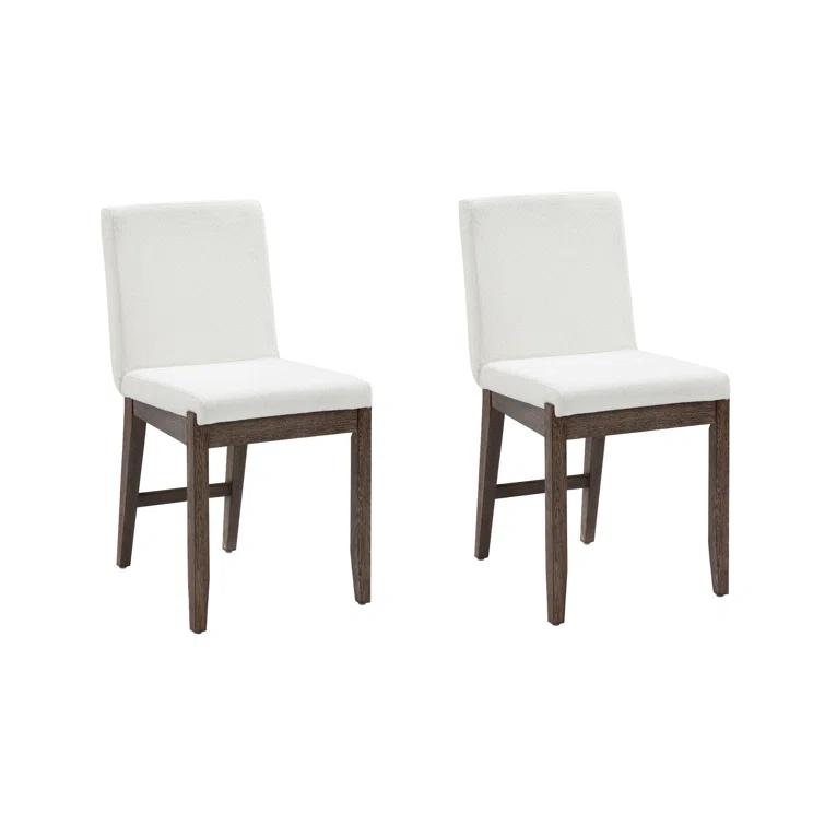 Nathan James Siping Upholstered Wooden Stool