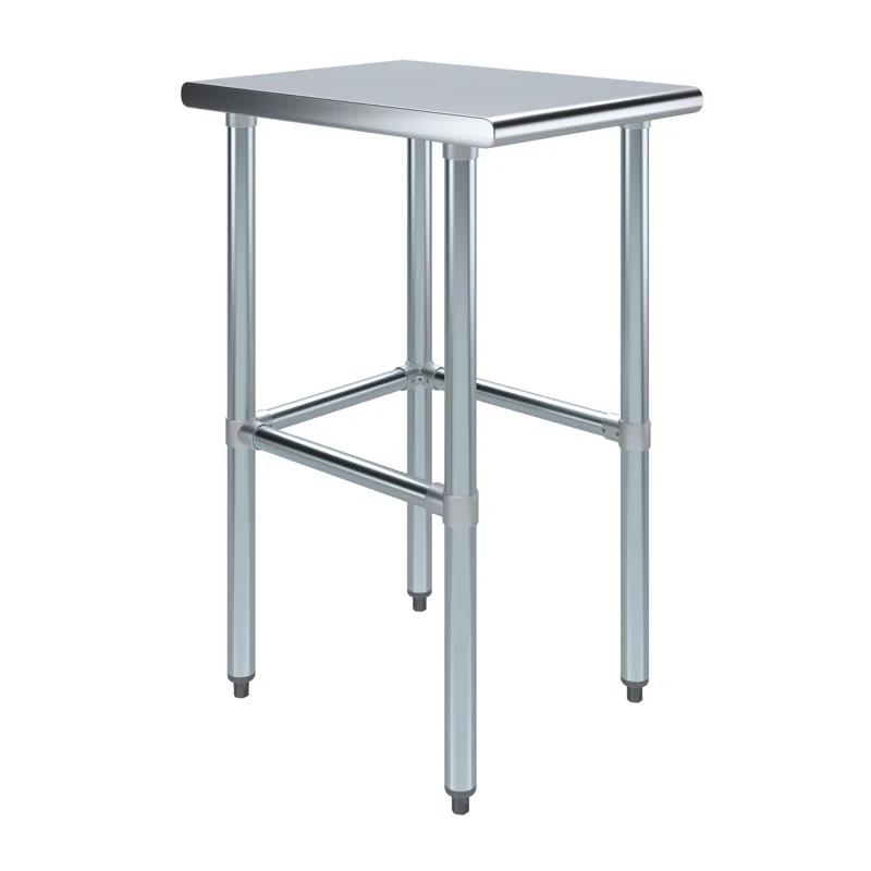 Amgood Stainless Steel Open Base Work Table