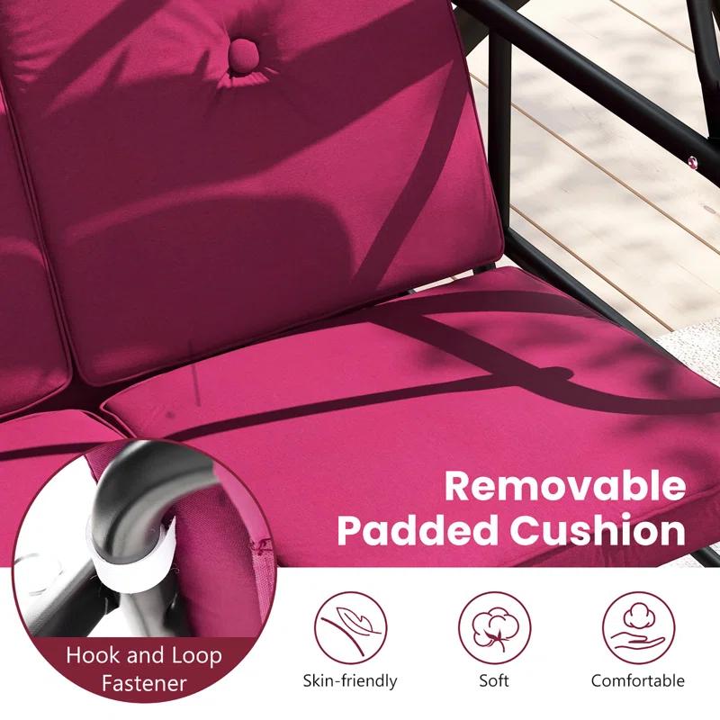 Arlmont & Co. Rubyn Porch Swing with Canopy