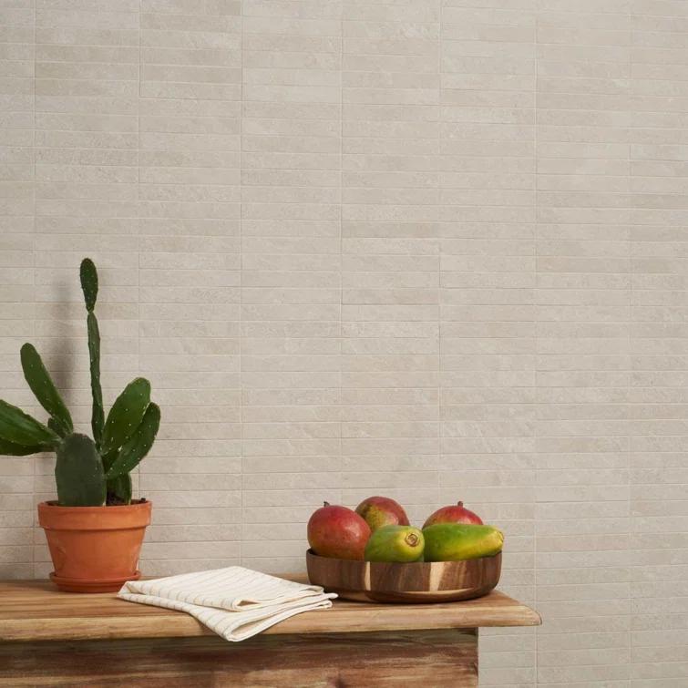 Monolith 11.81 In. X 11.81 In. Stacked Matte Porcelain Mosaic Floor And Wall Tile (5.76 Sq. Ft. / Case)