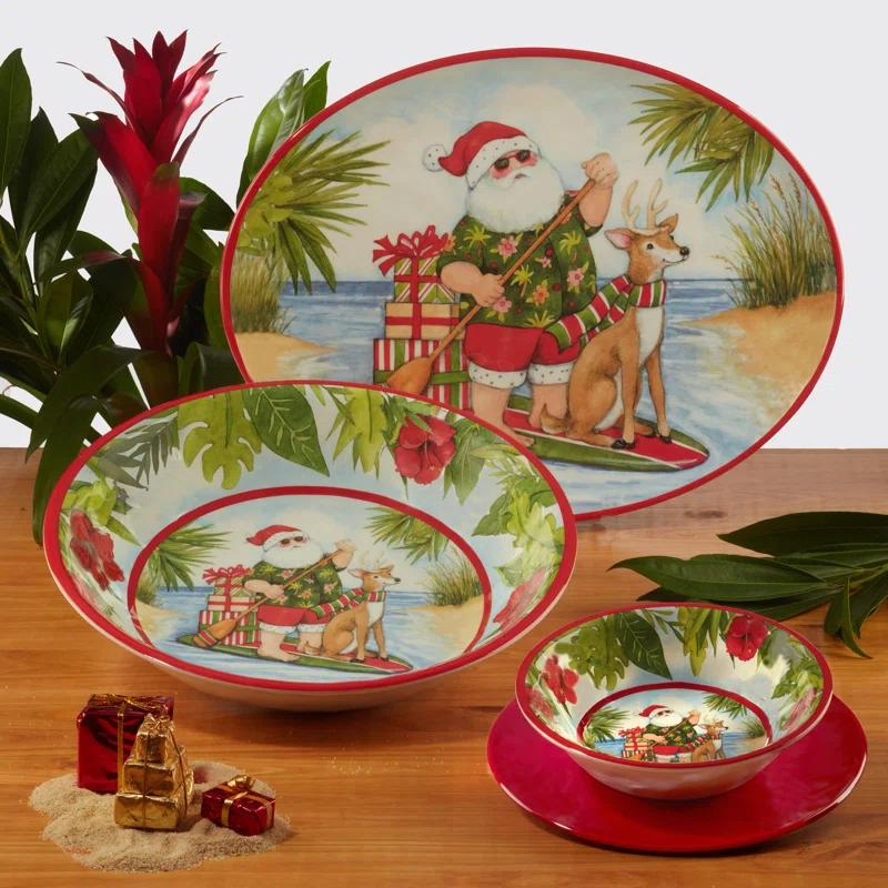 Santa's Wish 12 pc Dinnerware Set