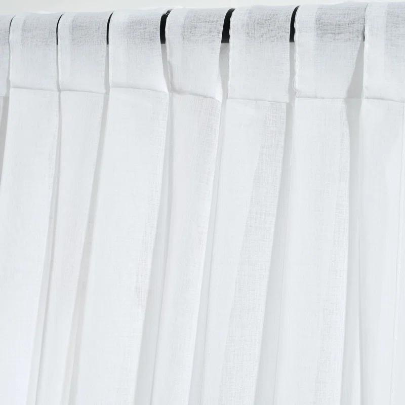 Lush Decor Zuri Floral Sheer Rod Pocket Curtain Panels (Set of 2)