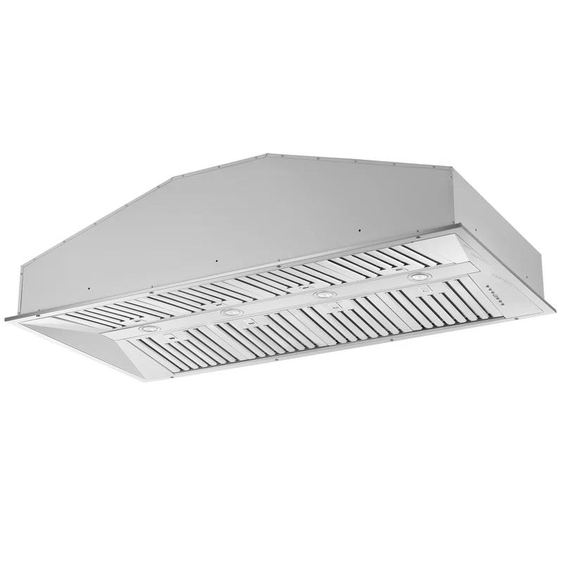 Forno Altilia 60-inch Insert Range Hood, 1200 CFM Double Motor, 4 Speed Control, All Stainless Steel FRHRE5337-60