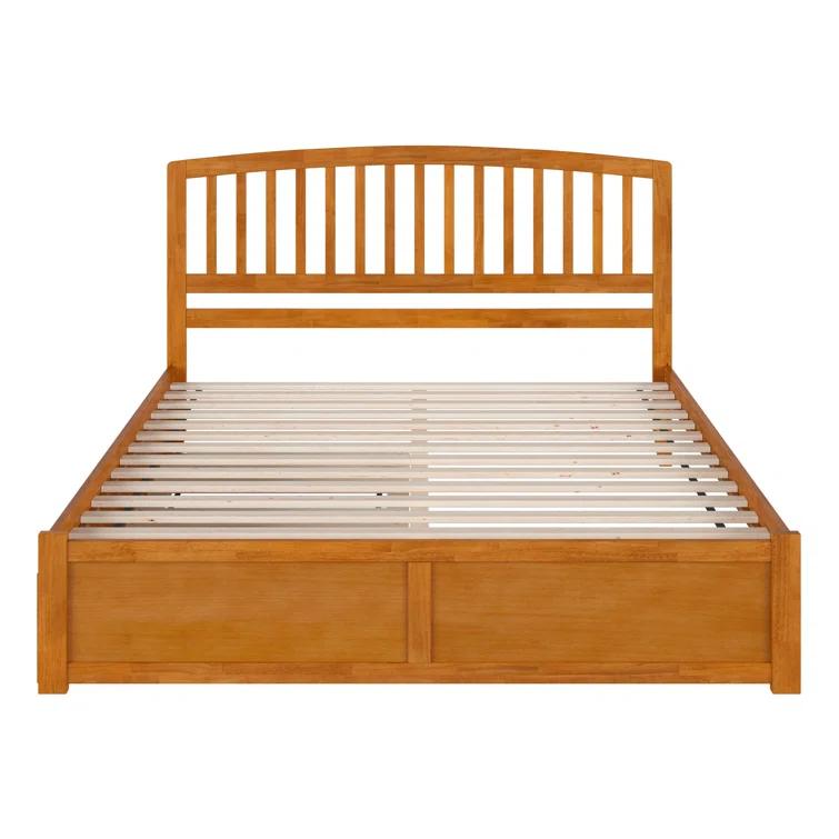 AFI Furnishings Richmond Solid Wood Platform Bed with Panel Footboard and Trundle