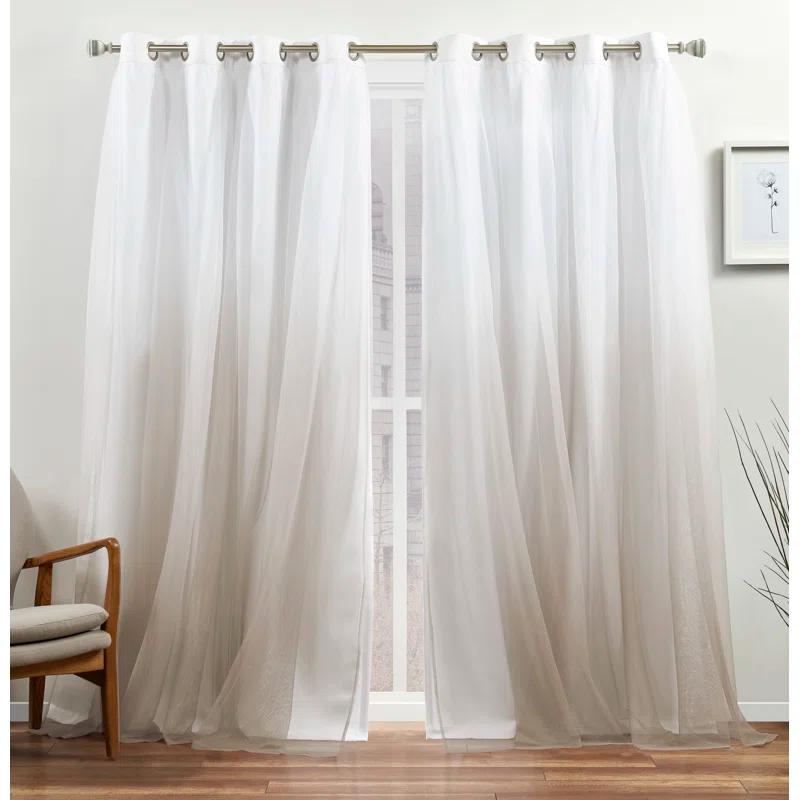 Amalgamated Textiles Cresendo Polyester Room Darkening Curtain Pair (Set of 2)