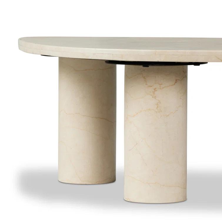 Mariano Coffee Table - Cream Marble / Large