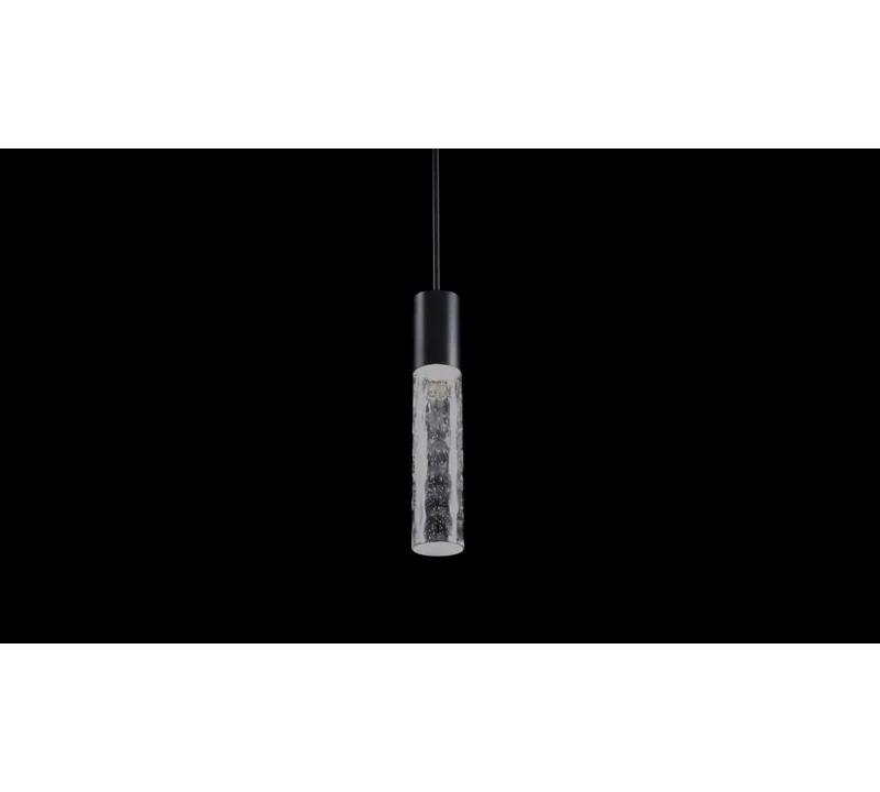 dweLED Sleek 1 - Light Black LED Single Pendant
